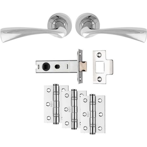 Carlisle Brass Sintra Latch Pack Ultimate Door Pack Polished Chrome