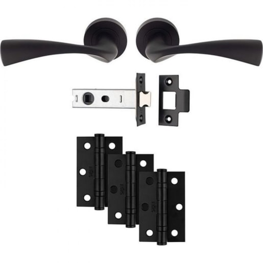 Carlisle Brass Sintra Latch Pack Ultimate Door Pack Matt Black