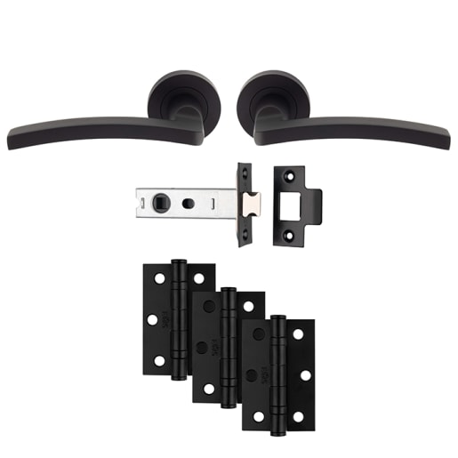 Carlisle Brass Tavira Latch Pack Ultimate Door Pack Matt Black