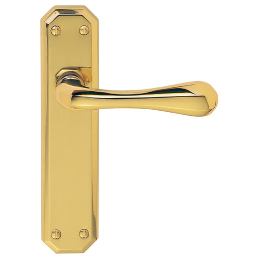 Carlisle Brass Eden Lever on Bathroom Backplate Polished Brass