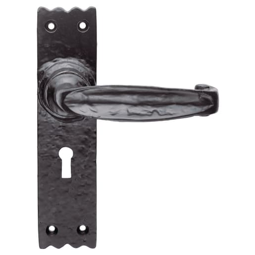 Carlisle Brass Ludlow Slimline V Lever Lock Handle Black Antique