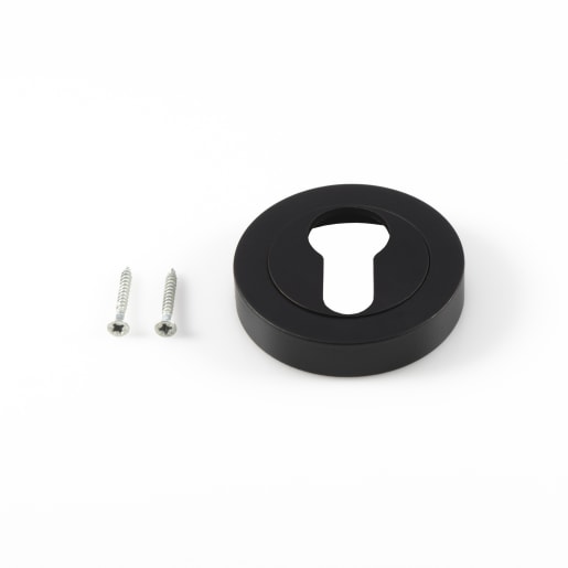 Carlisle Brass Euro Escutcheon 50 x 10mm Matt Black