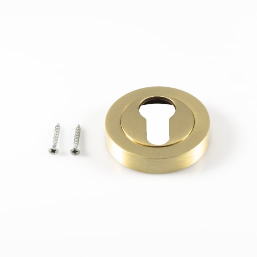 Carlisle Brass Euro Escutcheon 50 x 10mm Satin Brass