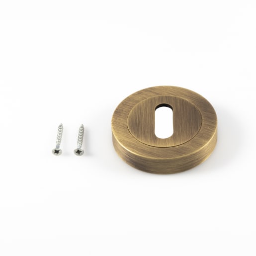 Carlisle Brass Lock Escutcheon 50 x 10mm Antique Brass