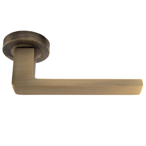 Carlisle Brass Sasso Lever on Rose Antique Brass