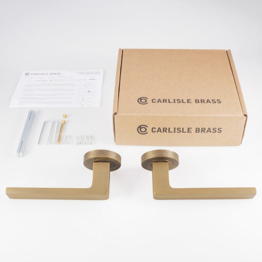 Carlisle Brass Sasso Lever on Rose Antique Brass