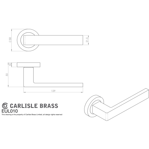 Carlisle Brass Sasso Lever on Rose Antique Brass