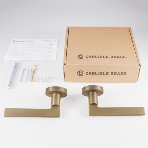 Carlisle Brass Trentino Lever on Rose Antique Brass