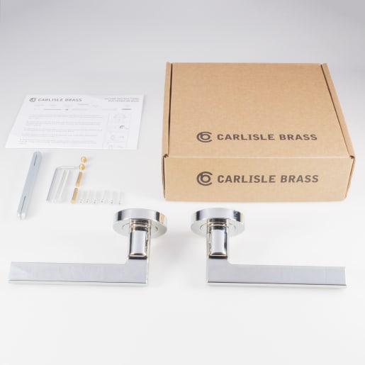 Carlisle Brass Trentino Lever on Rose Polished Nickel