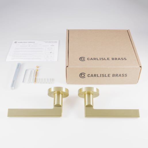 Carlisle Brass Trentino Lever on Rose Satin Brass