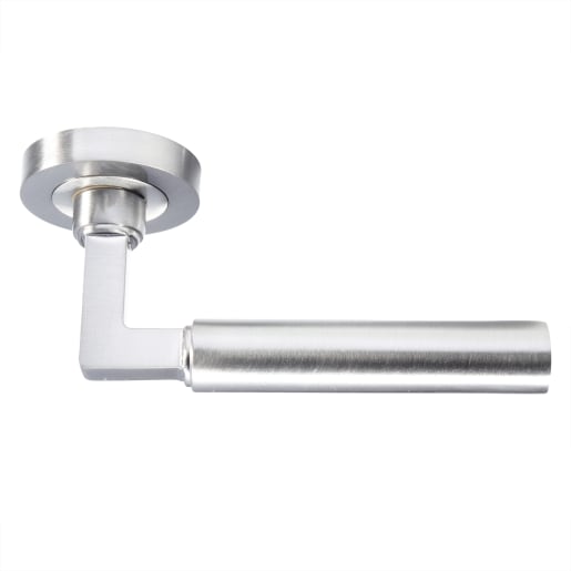 Carlisle Brass Amiata Lever on Rose Satin Nickel