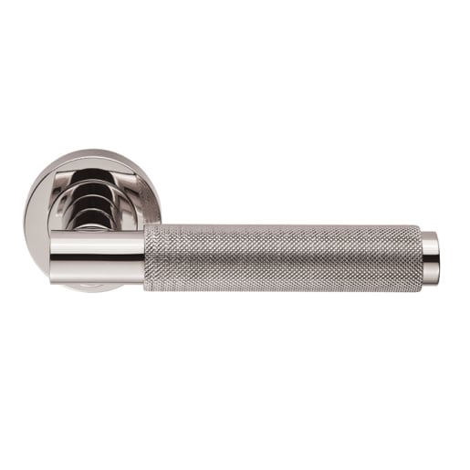 Carlisle Brass Varese Knurled Lever on Rose Polished Nickel