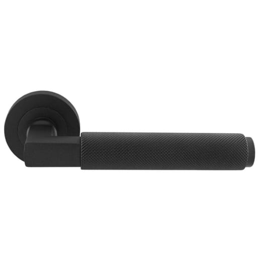 Carlisle Brass Terazzo Lever On Round Rose Matt Black