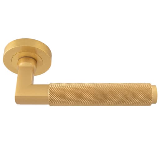 Carlisle Brass Terazzo Lever On Round Rose Satin Brass