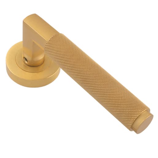 Carlisle Brass Terazzo Lever On Round Rose Satin Brass