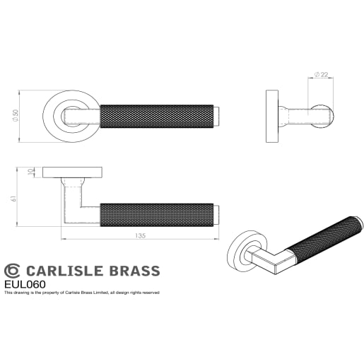 Carlisle Brass Terazzo Lever On Round Rose Satin Nickel