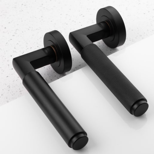 Carlisle Brass Masano Lever On Rose Matt Black