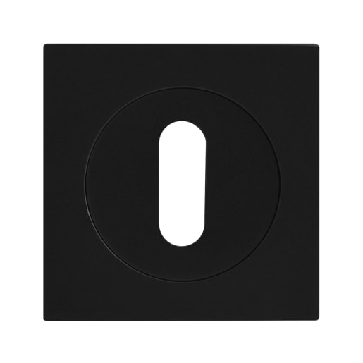 Karcher Design Keyhole Square Escutcheon Cosmos Black