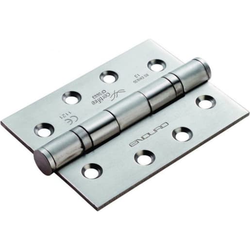 Eurospec Enduro Grade 13 Ball Bearing P Hinge Square 102 x 76mm Satin Stainless Steel