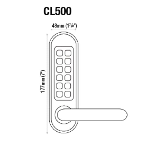Codelocks Panic Access Kit Stainless Steel