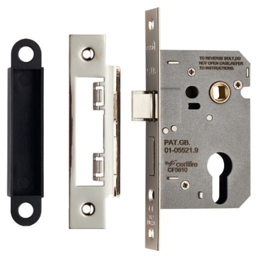 Eurospec Easi-T Economy Euro Profile Sashlock 64mm Satin Nickel
