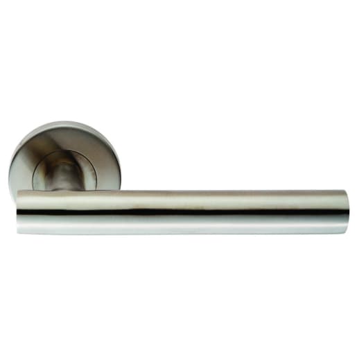 Eurospec Contract Straight Style Lever Sprung Rose Satin Stainless Steel