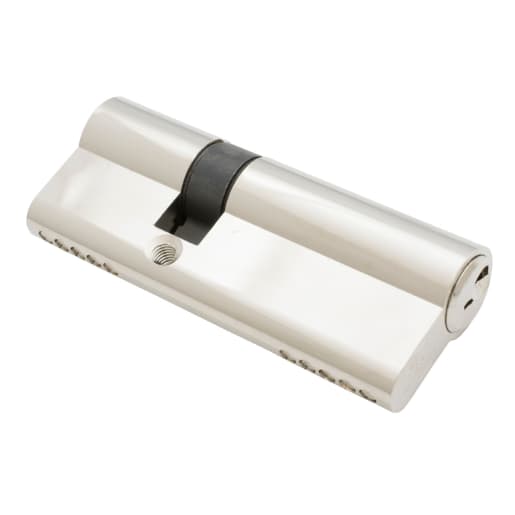 Eurospec 5-Pin Euro Double Cylinder Lock 30/50mm Nickel Plated