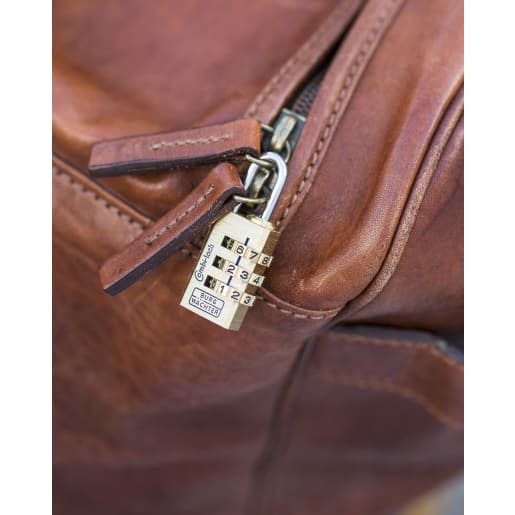 Burg-Wachter Combi 80 Brass 20mm 3-Dial Combination Padlock