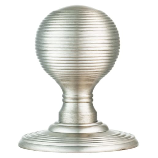 Carlisle Brass Delamain Reeded Concealed Fix Knob Satin Chrome