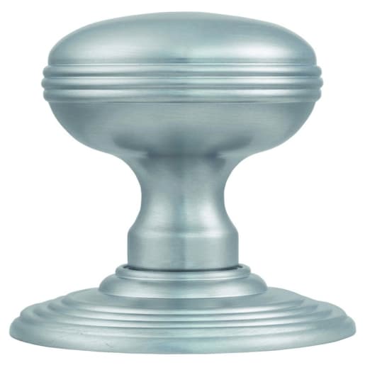 Carlisle Brass Delamain Ringed Concealed Fix Knob Satin Chrome