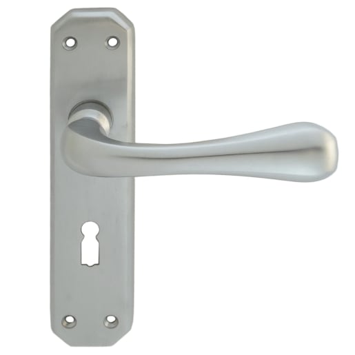 Carlisle Brass Eden Lever Lock Handle Satin Chrome