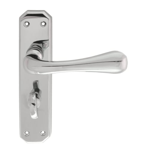 Carlisle Brass Eden Lever on Bathroom Backplate Polished Chrome