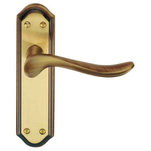 Carlisle Brass Lytham Door Lever Latch on Backplate Florentine Bronze