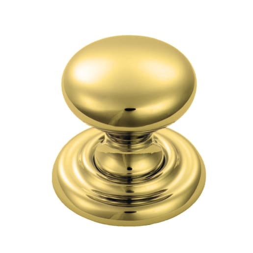 Carlisle Brass Fingertip Cupboard Knob 32mm Polished Brass