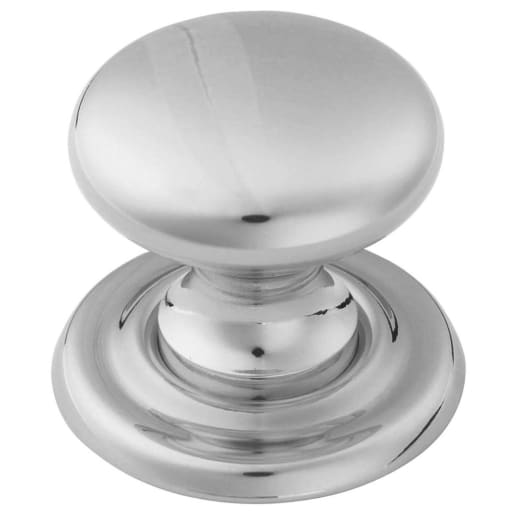 Carlisle Brass Fingertip Victorian Knob 45mm Polished Chrome