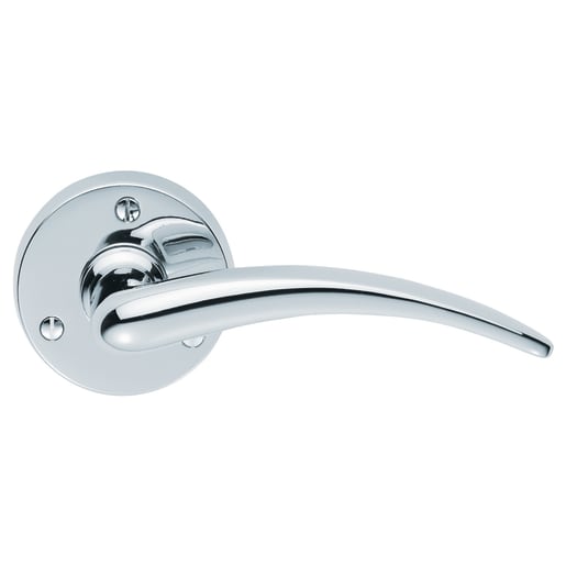 Carlisle Brass Wing Lever on Round Rose Polished Chrome