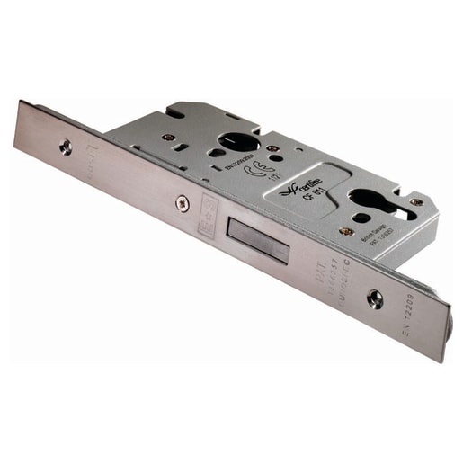 Eurospec Easi-T Din Profile Deadlock 60mm Satin Stainless Steel