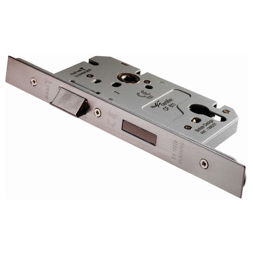 Eurospec Easi-T Din Euro Profile Sashlock 72mm Satin Stainless Steel