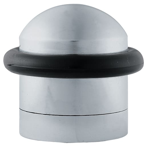 Carlisle Door Stop Floor Mounted Cylindrical Satin Chrome