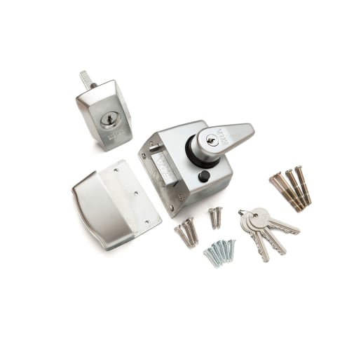 ERA British Standard High Security Nightlatch 40mm in Satin Chrome Finish