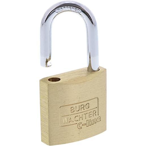 Burg-Wachter C-Line 222 30mm Brass Padlock