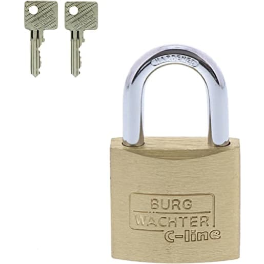 Burg-Wachter C-Line 222 30mm Brass Padlock