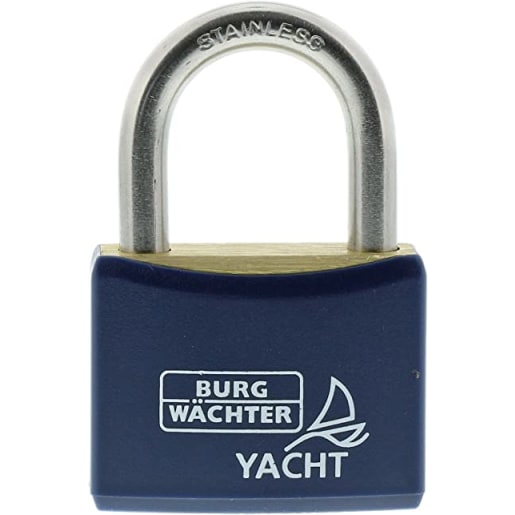 Burg-Wachter Yacht 460 Brass Rustproof 30mm Marine Padlock