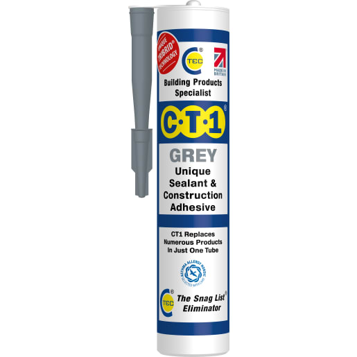 C-Tec CT1 TRIBRID® Multi Purpose Sealant & Adhesive Grey 290ml