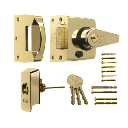 ERA British Standard High Security Nightlatch 40mm in Brass Finish