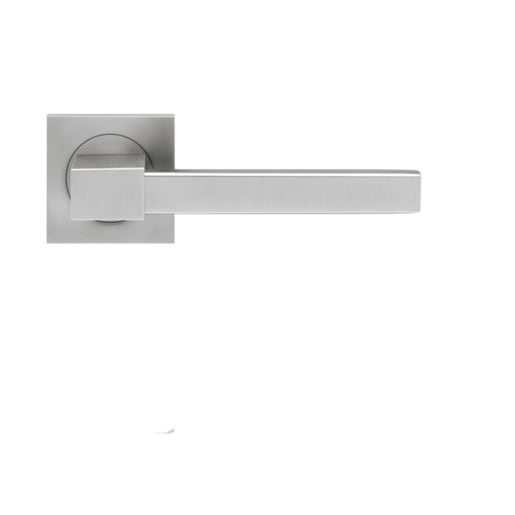 Karcher Portland Lever on Square Rose Satin Stainless Steel