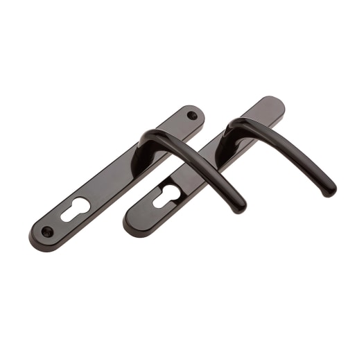 ERA Fab & Fix Balmoral Sprung Inline Lever Door Handle in Hardex Bronze Finish 243mm Backplate 