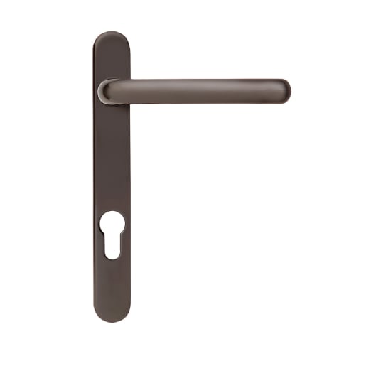 ERA Fab & Fix Windsor Sprung Inline Lever Door Handle in Hardex Bronze Finish 206mm Backplate 