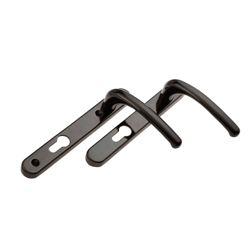 ERA Fab & Fix Windsor Sprung Inline Lever Door Handle in Hardex Bronze Finish 206mm Backplate 