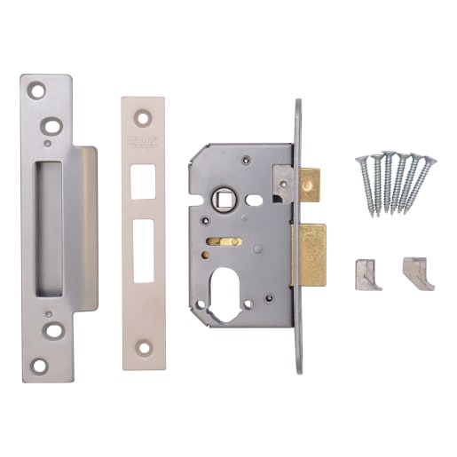 Viscount Oval Mortice Sashlock 64mm Satin Finish